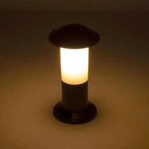 glo-203-0246-203_0246_2 GLOBOSTAR® GARDENIO 203-0246 ΜΟΝΤΕΡΝΟ ΕΠΙΔΑΠΕΔΙΟ ΦΩΤΙΣΤΙΚΟ ΚΟΛΩΝΑΚΙ ΚΗΠΟΥ ΜΟΝΟΦΩΤΟ 1 X E27 IP44 ΜΑΥΡΟ ΠΛΑΣΤΙΚΟ - Μ15 X Π15 X Υ32CM