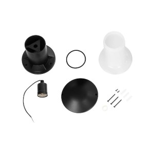 glo-203-0246-203_0246_7 GLOBOSTAR® GARDENIO 203-0246 ΜΟΝΤΕΡΝΟ ΕΠΙΔΑΠΕΔΙΟ ΦΩΤΙΣΤΙΚΟ ΚΟΛΩΝΑΚΙ ΚΗΠΟΥ ΜΟΝΟΦΩΤΟ 1 X E27 IP44 ΜΑΥΡΟ ΠΛΑΣΤΙΚΟ - Μ15 X Π15 X Υ32CM