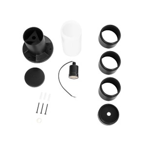 glo-203-0251-203_0251_7 GLOBOSTAR® GARDENIO 203-0251 ΜΟΝΤΕΡΝΟ ΕΠΙΔΑΠΕΔΙΟ ΦΩΤΙΣΤΙΚΟ ΚΟΛΩΝΑΚΙ ΚΗΠΟΥ ΜΟΝΟΦΩΤΟ 1 X E27 IP44 ΜΑΥΡΟ ΠΛΑΣΤΙΚΟ - Μ15 X Π15 X Υ56CM