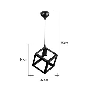 glo-203-0274-203_0274_3.webp GLOBOSTAR® DISE 203-0274 ΜΟΝΤΕΡΝΟ ΚΡΕΜΑΣΤΟ ΦΩΤΙΣΤΙΚΟ ΚΥΒΟΣ ΜΟΝΟΦΩΤΟ 1 X E27 IP20 ΜΑΥΡΟ ΠΛΑ