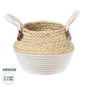 glo-20309-20309_00 GLOBOSTAR® ARTIFICIAL GARDEN KIMOLOS 20309 ΔΙΑΚΟΣΜΗΤΙΚΟ ΠΛΕΚΤΟ ΚΑΛΑΘΙ - ΚΑΣΠΩ ΓΛΑΣΤΡΑ - FL