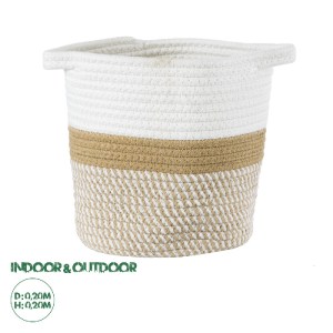 glo-20323-20323_0 GLOBOSTAR® ARTIFICIAL GARDEN ITHAKI 20323 ΔΙΑΚΟΣΜΗΤΙΚΟ ΠΛΕΚΤΟ ΚΑΛΑΘΙ - ΚΑΣΠΩ ΓΛΑΣΤΡΑ - FLO
