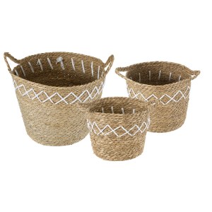 glo-20336-20336_3 GLOBOSTAR® ARTIFICIAL GARDEN ZAKYNTHOS 20336 ΣΕΤ 3 ΔΙΑΚΟΣΜΗΤΙΚΑ ΠΛΕΚΤΑ ΚΑΛΑΘΙΑ - ΚΑΣΠΩ ΓΛΑ