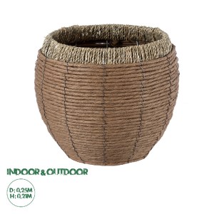 glo-20337-20337_0 GLOBOSTAR® ARTIFICIAL GARDEN AMORGOS 20337 ΔΙΑΚΟΣΜΗΤΙΚΟ ΠΛΕΚΤΟ ΚΑΛΑΘΙ - ΚΑΣΠΩ ΓΛΑΣΤΡΑ - FL