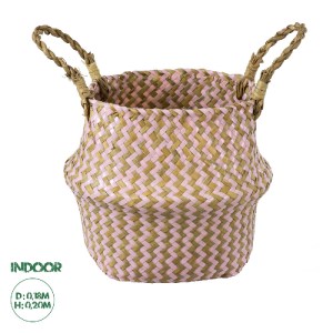 glo-20341-20341_00 GLOBOSTAR® ARTIFICIAL GARDEN LEROS 20341 ΔΙΑΚΟΣΜΗΤΙΚΟ ΨΑΘΙΝΟ ΚΑΛΑΘΙ - ΚΑΣΠΩ ΓΛΑΣΤΡΑ - FLOW