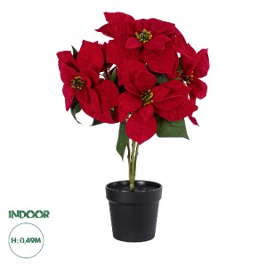glo-20365-20365_0 GLOBOSTAR® ARTIFICIAL GARDEN CHRISTMASS FLOWER EUPHORBIA 20365 ΤΕΧΝΗΤΟ ΔΙΑΚΟΣΜΗΤΙΚΟ ΧΡΙΣΤΟ