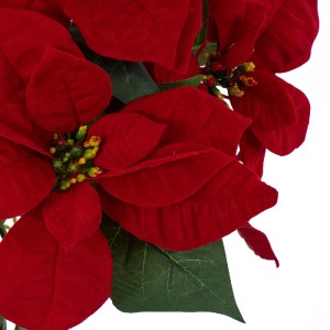 glo-20365-20365_4 GLOBOSTAR® ARTIFICIAL GARDEN CHRISTMASS FLOWER EUPHORBIA 20365 ΤΕΧΝΗΤΟ ΔΙΑΚΟΣΜΗΤΙΚΟ ΧΡΙΣΤΟ
