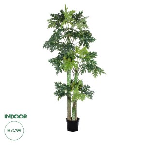 glo-20383-20383_0 GLOBOSTAR® ARTIFICIAL GARDEN PAPAYA TREE 20383 ΤΕΧΝΗΤΟ ΔΙΑΚΟΣΜΗΤΙΚΟ ΦΥΤΟ  ΠΑΠΑΓΙΑ Υ270CM