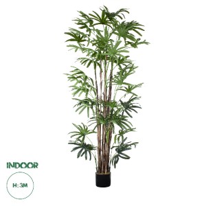 glo-20384-20384_0 GLOBOSTAR® ARTIFICIAL GARDEN BROADLEAF LADY PALM TREE 20384 ΤΕΧΝΗΤΟ ΔΙΑΚΟΣΜΗΤΙΚΟ ΦΥΤΟ ΠΛΑΤ