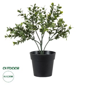 glo-20388-20388_0 GLOBOSTAR® ARTIFICIAL GARDEN BUXUS 20388 ΤΕΧΝΗΤΟ ΔΙΑΚΟΣΜΗΤΙΚΟ ΦΥΤΟ ΠΥΞΟΣ Υ30CM