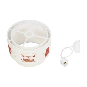 glo-204-0001-204_0001_11 GLOBOSTAR® OWL 204-0001 ΠΑΙΔΙΚΟ ΚΡΕΜΑΣΤΟ ΦΩΤΙΣΤΙΚΟ ΦΙΓΟΥΡΑ ΜΟΝΟΦΩΤΟ 1 X E27 IP20 ΛΕΥΚΟ ΥΦΑΣΜΑ - Μ30 X Π30 X Υ70CM
