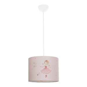 glo-204-0015-204_0015_3 GLOBOSTAR® BALLERINA 204-0015 ΠΑΙΔΙΚΟ ΚΡΕΜΑΣΤΟ ΦΩΤΙΣΤΙΚΟ ΦΙΓΟΥΡΑ ΜΟΝΟΦΩΤΟ 1 X E27 IP20 ΡΟΖ ΥΦΑΣΜΑ - Μ28 X Π28 X Υ70CM