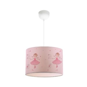 glo-204-0015-ayd_3526_0 GLOBOSTAR® BALLERINA 204-0015 ΠΑΙΔΙΚΟ ΚΡΕΜΑΣΤΟ ΦΩΤΙΣΤΙΚΟ ΦΙΓΟΥΡΑ ΜΟΝΟΦΩΤΟ 1 X E27 IP20 ΡΟΖ