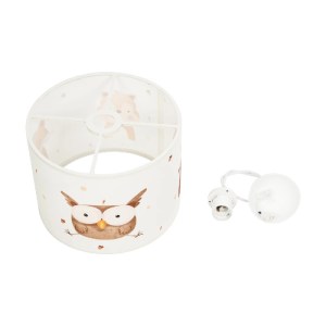 glo-204-0017-204_0017_12 GLOBOSTAR® OWL 204-0017 ΠΑΙΔΙΚΟ ΚΡΕΜΑΣΤΟ ΦΩΤΙΣΤΙΚΟ ΦΙΓΟΥΡΑ ΜΟΝΟΦΩΤΟ 1 X E27 IP20 ΛΕΥΚΟ ΥΦΑΣΜΑ - Μ28 X Π28 X Υ70CM