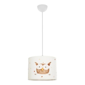 glo-204-0017-204_0017_3 GLOBOSTAR® OWL 204-0017 ΠΑΙΔΙΚΟ ΚΡΕΜΑΣΤΟ ΦΩΤΙΣΤΙΚΟ ΦΙΓΟΥΡΑ ΜΟΝΟΦΩΤΟ 1 X E27 IP20 ΛΕΥΚΟ ΥΦΑΣΜΑ - Μ28 X Π28 X Υ70CM