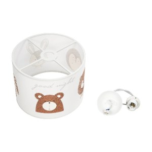 glo-204-0018-204_0018_11 GLOBOSTAR® BEAR 204-0018 ΠΑΙΔΙΚΟ ΚΡΕΜΑΣΤΟ ΦΩΤΙΣΤΙΚΟ ΦΙΓΟΥΡΑ ΜΟΝΟΦΩΤΟ 1 X E27 IP20 ΛΕΥΚΟ ΥΦΑΣΜΑ - Μ28 X Π28 X Υ70CM