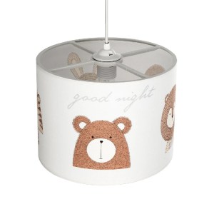 glo-204-0018-204_0018_6 GLOBOSTAR® BEAR 204-0018 ΠΑΙΔΙΚΟ ΚΡΕΜΑΣΤΟ ΦΩΤΙΣΤΙΚΟ ΦΙΓΟΥΡΑ ΜΟΝΟΦΩΤΟ 1 X E27 IP20 ΛΕΥΚΟ ΥΦΑΣΜΑ - Μ28 X Π28 X Υ70CM