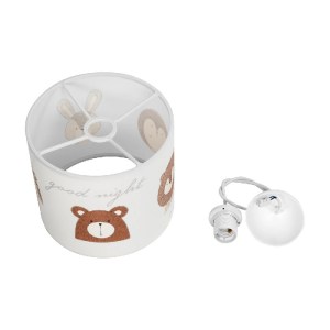 glo-204-0021-204_0021_11 GLOBOSTAR® BEAR 204-0021 ΠΑΙΔΙΚΟ ΚΡΕΜΑΣΤΟ ΦΩΤΙΣΤΙΚΟ ΦΙΓΟΥΡΑ ΜΟΝΟΦΩΤΟ 1 X E27 IP20 ΛΕΥΚΟ ΥΦΑΣΜΑ - Μ24 X Π24 X Υ70CM