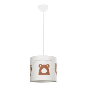 glo-204-0021-204_0021_3 GLOBOSTAR® BEAR 204-0021 ΠΑΙΔΙΚΟ ΚΡΕΜΑΣΤΟ ΦΩΤΙΣΤΙΚΟ ΦΙΓΟΥΡΑ ΜΟΝΟΦΩΤΟ 1 X E27 IP20 ΛΕΥΚΟ ΥΦΑΣΜΑ - Μ24 X Π24 X Υ70CM
