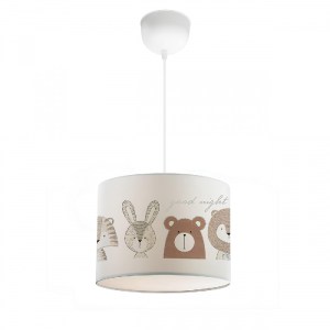 glo-204-0021-ayd_2878_0 GLOBOSTAR® BEAR 204-0021 ΠΑΙΔΙΚΟ ΚΡΕΜΑΣΤΟ ΦΩΤΙΣΤΙΚΟ ΦΙΓΟΥΡΑ ΜΟΝΟΦΩΤΟ 1 X E27 IP20 ΛΕΥΚΟ ΥΦ