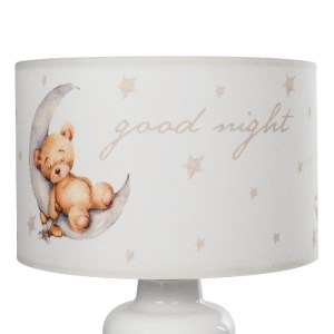 glo-204-0023-204_0023_5 GLOBOSTAR® MOON 204-0023 ΠΑΙΔΙΚΟ EΠΙΤΡΑΠΕΖΙΟ ΦΩΤΙΣΤΙΚΟ ΠΟΡΤΑΤΙΦ ΜΟΝΟΦΩΤΟ 1 X E27 IP20 ΠΟΛΥΧΡΩΜΟ ΥΦΑΣΜΑ ΜΕ ΛΕΥΚΟ ΠΛΑΣΤΙΚΟ - Μ24 X Π24 X Υ32CM