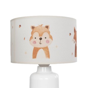 glo-204-0024-204_0024_8 GLOBOSTAR® OWL 204-0024 ΠΑΙΔΙΚΟ EΠΙΤΡΑΠΕΖΙΟ ΦΩΤΙΣΤΙΚΟ ΠΟΡΤΑΤΙΦ ΜΟΝΟΦΩΤΟ 1 X E27 IP20 ΠΟΛΥΧΡΩΜΟ ΥΦΑΣΜΑ ΜΕ ΛΕΥΚΟ ΠΛΑΣΤΙΚΟ - Μ24 X Π24 X Υ32CM