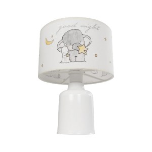 glo-204-0025-204_0025_4 GLOBOSTAR® ELEPHANT 204-0025 ΠΑΙΔΙΚΟ EΠΙΤΡΑΠΕΖΙΟ ΦΩΤΙΣΤΙΚΟ ΠΟΡΤΑΤΙΦ ΜΟΝΟΦΩΤΟ 1 X E27 IP20 ΠΟΛΥΧΡΩΜΟ ΥΦΑΣΜΑ ΜΕ ΛΕΥΚΟ ΠΛΑΣΤΙΚΟ - Μ24 X Π24 X Υ32CM