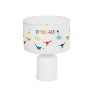 glo-204-0028-204_0028_0 GLOBOSTAR® DINO 204-0028 ΠΑΙΔΙΚΟ EΠΙΤΡΑΠΕΖΙΟ ΦΩΤΙΣΤΙΚΟ ΠΟΡΤΑΤΙΦ ΜΟΝΟΦΩΤΟ 1 X E27 IP20 ΠΟΛΥΧΡΩΜΟ ΥΦΑΣΜΑ ΜΕ ΛΕΥΚΟ ΠΛΑΣΤΙΚΟ - Μ24 X Π24 X Υ32CM