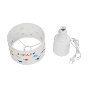 glo-204-0028-204_0028_7 GLOBOSTAR® DINO 204-0028 ΠΑΙΔΙΚΟ EΠΙΤΡΑΠΕΖΙΟ ΦΩΤΙΣΤΙΚΟ ΠΟΡΤΑΤΙΦ ΜΟΝΟΦΩΤΟ 1 X E27 IP20 ΠΟΛΥΧΡΩΜΟ ΥΦΑΣΜΑ ΜΕ ΛΕΥΚΟ ΠΛΑΣΤΙΚΟ - Μ24 X Π24 X Υ32CM