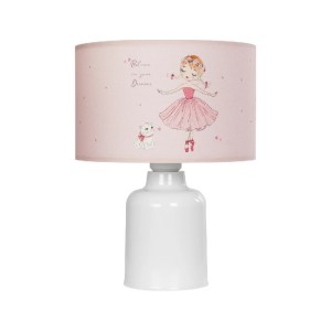 glo-204-0029-204_0029_3 GLOBOSTAR® BALLERINA 204-0029 ΠΑΙΔΙΚΟ EΠΙΤΡΑΠΕΖΙΟ ΦΩΤΙΣΤΙΚΟ ΠΟΡΤΑΤΙΦ ΜΟΝΟΦΩΤΟ 1 X E27 IP20 ΠΟΛΥΧΡΩΜΟ ΥΦΑΣΜΑ ΜΕ ΛΕΥΚΟ ΠΛΑΣΤΙΚΟ - Μ24 X Π24 X Υ32CM