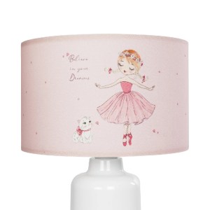 glo-204-0029-204_0029_5 GLOBOSTAR® BALLERINA 204-0029 ΠΑΙΔΙΚΟ EΠΙΤΡΑΠΕΖΙΟ ΦΩΤΙΣΤΙΚΟ ΠΟΡΤΑΤΙΦ ΜΟΝΟΦΩΤΟ 1 X E27 IP20 ΠΟΛΥΧΡΩΜΟ ΥΦΑΣΜΑ ΜΕ ΛΕΥΚΟ ΠΛΑΣΤΙΚΟ - Μ24 X Π24 X Υ32CM
