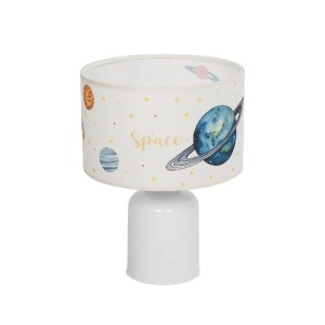 glo-204-0030-204_0030_0 GLOBOSTAR® SATURN 204-0030 ΠΑΙΔΙΚΟ EΠΙΤΡΑΠΕΖΙΟ ΦΩΤΙΣΤΙΚΟ ΠΟΡΤΑΤΙΦ ΜΟΝΟΦΩΤΟ 1 X E27 IP20 ΠΟΛΥΧΡΩΜΟ ΥΦΑΣΜΑ ΜΕ ΛΕΥΚΟ ΠΛΑΣΤΙΚΟ - Μ24 X Π24 X Υ32CM