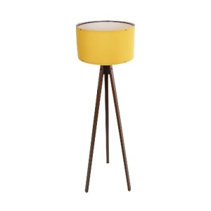 glo-204-0033-204_0033_4 GLOBOSTAR® SAGA 204-0033 ΜΟΝΤΕΡΝΟ EΠΙΔΑΠΕΔΙΟ ΦΩΤΙΣΤΙΚΟ ΜΟΝΟΦΩΤΟ 1 X E27 IP20 ΚΑΦΕ ΞΥΛΟ ΜΕ ΚΙΤΡΙΝΟ ΥΦΑΣΜΑ - Μ38 X Π38 X Υ140CM