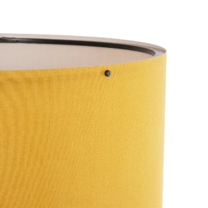 glo-204-0033-204_0033_5 GLOBOSTAR® SAGA 204-0033 ΜΟΝΤΕΡΝΟ EΠΙΔΑΠΕΔΙΟ ΦΩΤΙΣΤΙΚΟ ΜΟΝΟΦΩΤΟ 1 X E27 IP20 ΚΑΦΕ ΞΥΛΟ ΜΕ ΚΙΤΡΙΝΟ ΥΦΑΣΜΑ - Μ38 X Π38 X Υ140CM