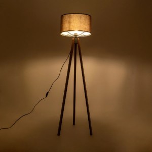 glo-204-0034-204_0034_2 GLOBOSTAR® SAGA 204-0034 ΜΟΝΤΕΡΝΟ EΠΙΔΑΠΕΔΙΟ ΦΩΤΙΣΤΙΚΟ ΜΟΝΟΦΩΤΟ 1 X E27 IP20 ΚΑΦΕ ΞΥΛΟ ΜΕ ΚΑΦΕ ΥΦΑΣΜΑ - Μ38 X Π38 X Υ140CM