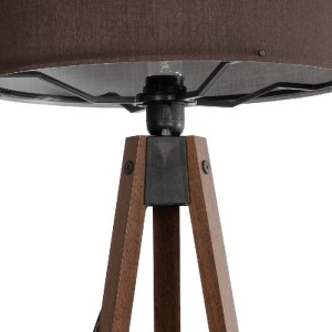 glo-204-0034-204_0034_6 GLOBOSTAR® SAGA 204-0034 ΜΟΝΤΕΡΝΟ EΠΙΔΑΠΕΔΙΟ ΦΩΤΙΣΤΙΚΟ ΜΟΝΟΦΩΤΟ 1 X E27 IP20 ΚΑΦΕ ΞΥΛΟ ΜΕ ΚΑΦΕ ΥΦΑΣΜΑ - Μ38 X Π38 X Υ140CM