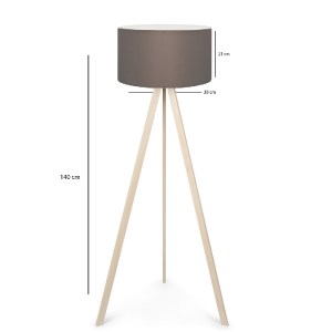 glo-204-0044-ayd_3612_2 GLOBOSTAR® SAGA 204-0044 ΜΟΝΤΕΡΝΟ EΠΙΔΑΠΕΔΙΟ ΦΩΤΙΣΤΙΚΟ ΜΟΝΟΦΩΤΟ 1 X E27 IP20 ΜΠΕΖ ΞΥΛΟ ΜΕ 