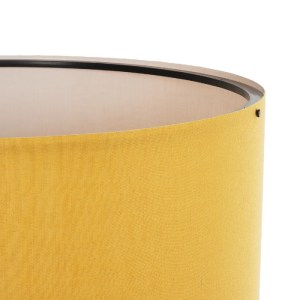 glo-204-0045-204_0045_5 GLOBOSTAR® SAGA 204-0045 ΜΟΝΤΕΡΝΟ EΠΙΔΑΠΕΔΙΟ ΦΩΤΙΣΤΙΚΟ ΜΟΝΟΦΩΤΟ 1 X E27 IP20 ΜΠΕΖ ΞΥΛΟ ΜΕ ΚΙΤΡΙΝΟ ΥΦΑΣΜΑ - Μ38 X Π38 X Υ140CM