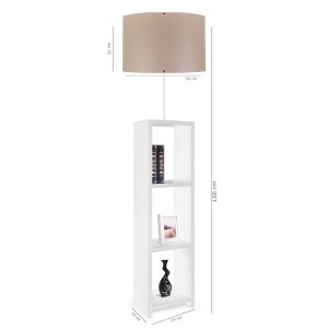 glo-204-0052-ayd_1801_2 GLOBOSTAR® WOODO 204-0052 ΜΟΝΤΕΡΝΟ EΠΙΔΑΠΕΔΙΟ ΦΩΤΙΣΤΙΚΟ ΜΟΝΟΦΩΤΟ 1 X E27 IP20 ΛΕΥΚΟ ΞΥΛΟ Μ