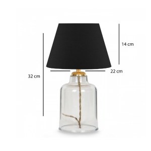 glo-204-0054-ayd_2779_4 GLOBOSTAR® TRANS 204-0054 ΜΟΝΤΕΡΝΟ EΠΙΤΡΑΠΕΖΙΟ ΦΩΤΙΣΤΙΚΟ ΜΟΝΟΦΩΤΟ 1 X E27 IP20 ΔΙΑΦΑΝΟ ΠΛΑ