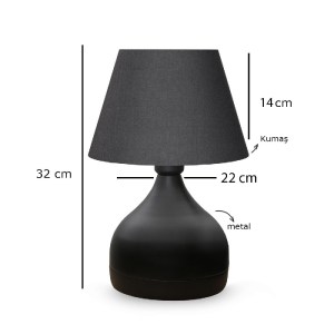 glo-204-0059-ayd_3089_3 GLOBOSTAR® MICKEY 204-0059 ΜΟΝΤΕΡΝΟ EΠΙΤΡΑΠΕΖΙΟ ΦΩΤΙΣΤΙΚΟ ΜΟΝΟΦΩΤΟ 1 X E27 IP20 ΜΑΥΡΟ ΜΕΤΑ