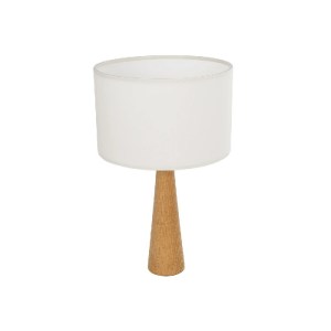 glo-204-0066-204_0066_0 GLOBOSTAR® COBRA 204-0066 ΜΟΝΤΕΡΝΟ ΕΠΙΤΡΑΠΕΖΙΟ ΦΩΤΙΣΤΙΚΟ ΠΟΡΤΑΤΙΦ ΜΕ ΝΤΟΥΙ 1 X E27 AC 220-240V IP20 - ΜΠΕΖ & ΛΕΥΚΟ - Μ24 X Π24 X Υ38CM