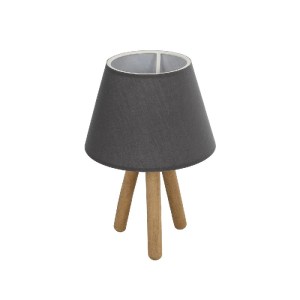 glo-204-0068-204_0068_0 GLOBOSTAR® CAP 204-0068 ΜΟΝΤΕΡΝΟ ΕΠΙΤΡΑΠΕΖΙΟ ΦΩΤΙΣΤΙΚΟ ΠΟΡΤΑΤΙΦ ΜΕ ΝΤΟΥΙ 1 X E27 AC 220-240V IP20 - ΚΑΦΕ & ΜΑΥΡΟ - Μ22 X Π22 X Υ33CM