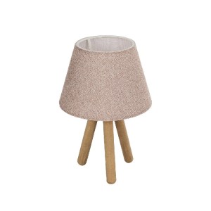 glo-204-0070-204_0070_0 GLOBOSTAR® CAP 204-0070 ΜΟΝΤΕΡΝΟ ΕΠΙΤΡΑΠΕΖΙΟ ΦΩΤΙΣΤΙΚΟ ΠΟΡΤΑΤΙΦ ΜΕ ΝΤΟΥΙ 1 X E27 AC 220-240V IP20 - ΚΑΦΕ & ΡΟΖ - Μ22 X Π22 X Υ33CM