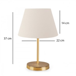 glo-204-0071-ayd_1988_3 GLOBOSTAR® GLOSSY 204-0071 ΜΟΝΤΕΡΝΟ EΠΙΤΡΑΠΕΖΙΟ ΦΩΤΙΣΤΙΚΟ ΜΟΝΟΦΩΤΟ 1 X E27 IP20 ΧΡΥΣΟ ΜΕΤΑ