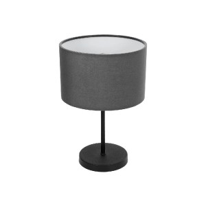 glo-204-0076-204_0076_0 GLOBOSTAR® LARA 204-0076 ΜΟΝΤΕΡΝΟ ΕΠΙΤΡΑΠΕΖΙΟ ΦΩΤΙΣΤΙΚΟ ΠΟΡΤΑΤΙΦ ΜΕ ΝΤΟΥΙ 1 X E27 AC 220-240V IP20 - ΜΑΥΡΟ - Μ24 X Π24 X Υ35CM