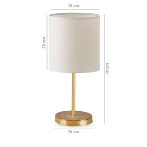 glo-204-0078-ayd_2587_2 GLOBOSTAR® GLOSSY 204-0078 ΜΟΝΤΕΡΝΟ EΠΙΤΡΑΠΕΖΙΟ ΦΩΤΙΣΤΙΚΟ ΜΟΝΟΦΩΤΟ 1 X E27 IP20 ΧΡΥΣΟ ΜΕΤΑ