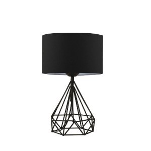 glo-204-0083-ayd_2973_0 GLOBOSTAR® DIAMOND 204-0083 ΜΟΝΤΕΡΝΟ EΠΙΤΡΑΠΕΖΙΟ ΦΩΤΙΣΤΙΚΟ ΜΟΝΟΦΩΤΟ 1 X E27 IP20 ΜΑΥΡΟ ΜΕΤ