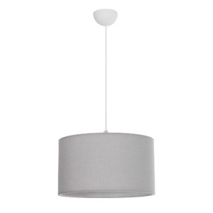 glo-204-0093-204_0093_3 GLOBOSTAR® LOFTY 204-0093 ΜΟΝΤΕΡΝΟ ΚΡΕΜΑΣΤΟ ΦΩΤΙΣΤΙΚΟ ΟΡΟΦΗΣ ΜΕ ΝΤΟΥΙ 1 X E27 AC 220-240V IP20 - ΓΚΡΙ - Μ38 X Π38 X Υ26CM
