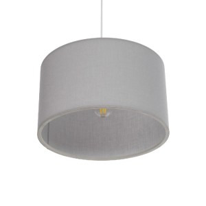 glo-204-0093-204_0093_5 GLOBOSTAR® LOFTY 204-0093 ΜΟΝΤΕΡΝΟ ΚΡΕΜΑΣΤΟ ΦΩΤΙΣΤΙΚΟ ΟΡΟΦΗΣ ΜΕ ΝΤΟΥΙ 1 X E27 AC 220-240V IP20 - ΓΚΡΙ - Μ38 X Π38 X Υ26CM